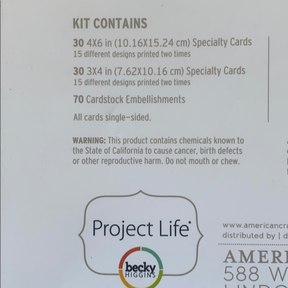 Project Life Scrapbook Kit - Picture 4 of 6